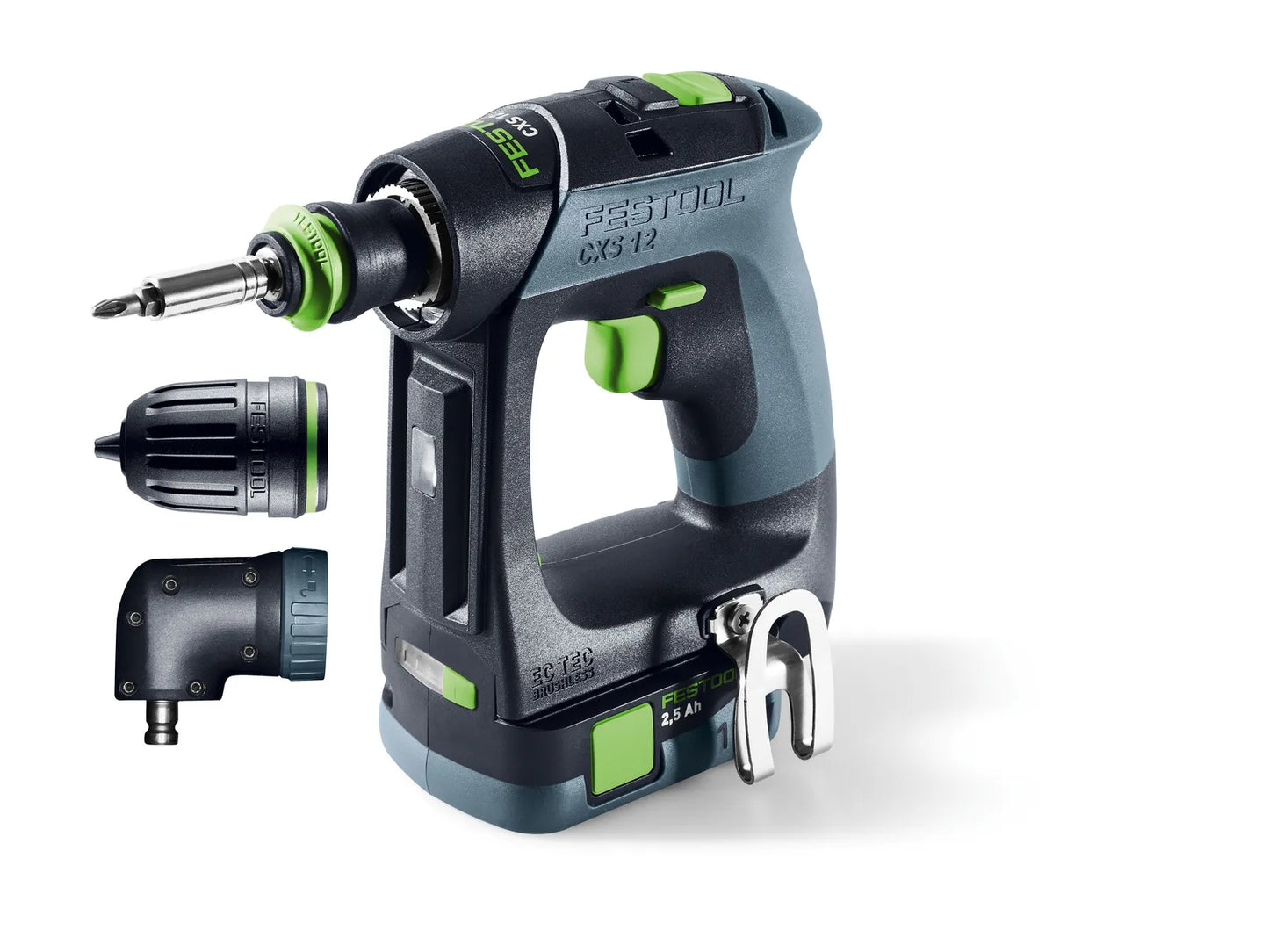 Wiertarko-wkrętarka Festool CXS 12 2,5-Set 10,8 V; 2 x akumulator 2,5 Ah.