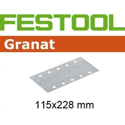 Sanding paper for sheet orbital sander Granat 115x228 mm P320 100 units