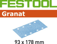 Sanding paper for sheet orbital sander Granat 93x178 mm P400 100 units