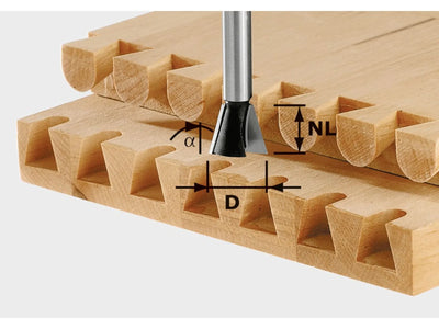 Frez do połączeń na jaskółczy ogon Festool; HS; 13,5/46 mm