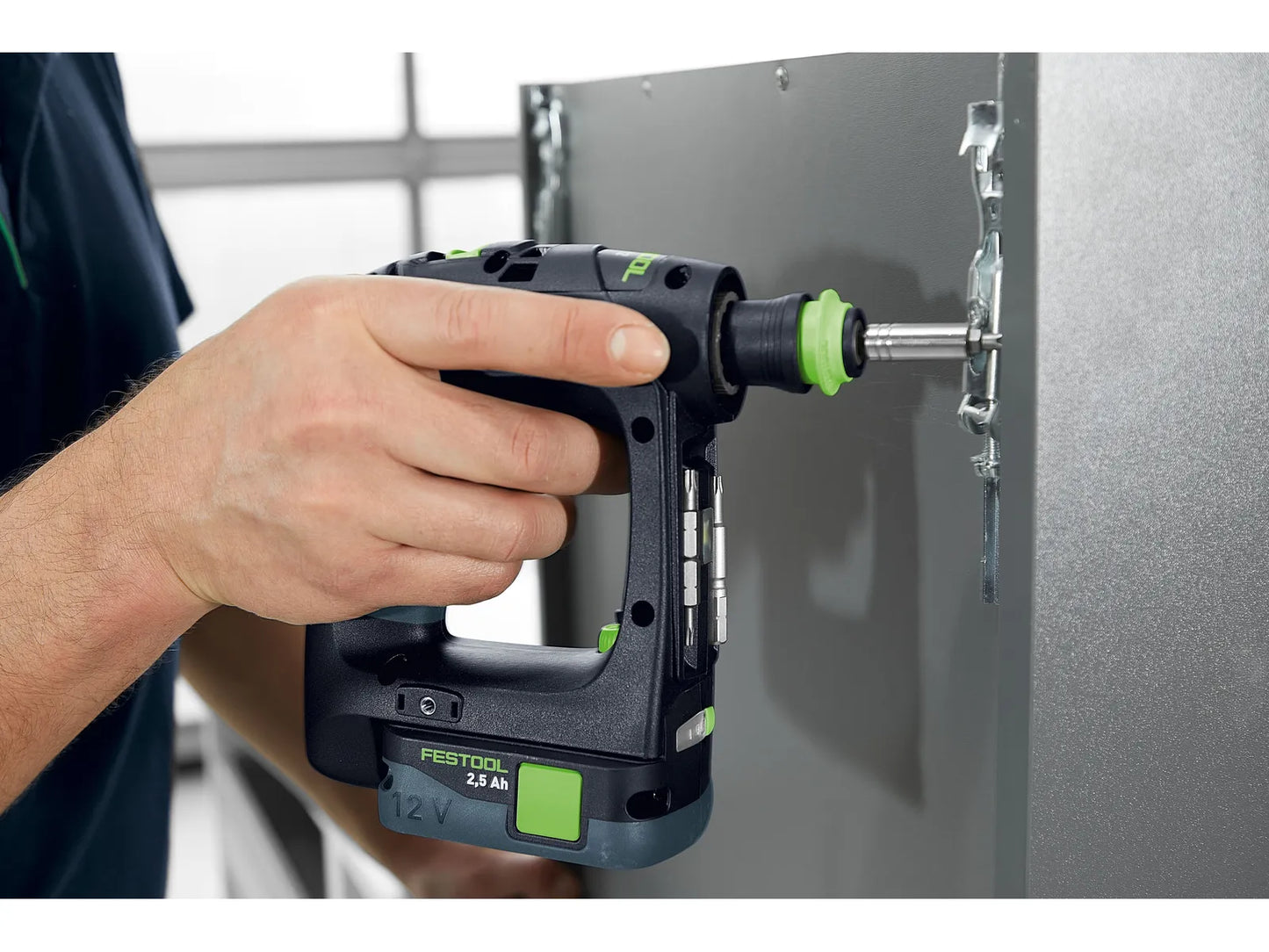 Wiertarko-wkrętarka Festool CXS 12 2,5-Set 10,8 V; 2 x akumulator 2,5 Ah.