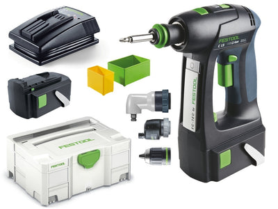 Drill driver Festool C 15 Li 5.2-Set 14.4 V 2x5.2 Ah accu.