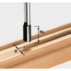 Frez do rowków z ostrzem podstawowym Festool; 12 mm; 60 mm