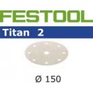 Sandpaper for random orbit sanders Titan 2 150 mm P280 100 units