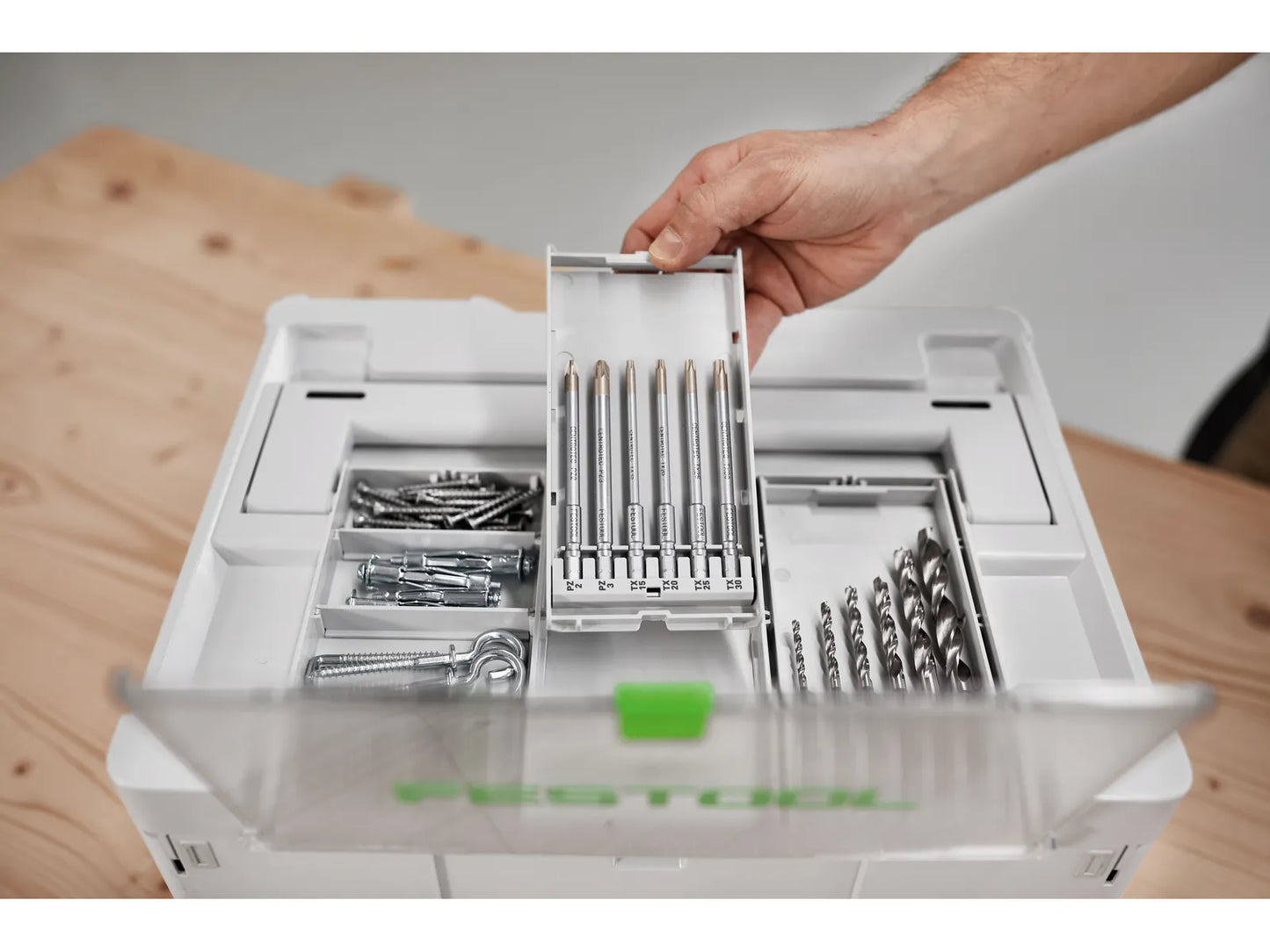Zestaw wierteł do drewna Festool BKS SYS3 D3-10 CE/W; Ø3-10 mm; 6 sztuk