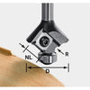 Frez do zaokrąglania Festool HW S8 HW R1 D28 KL12.7OFK z łożyskiem