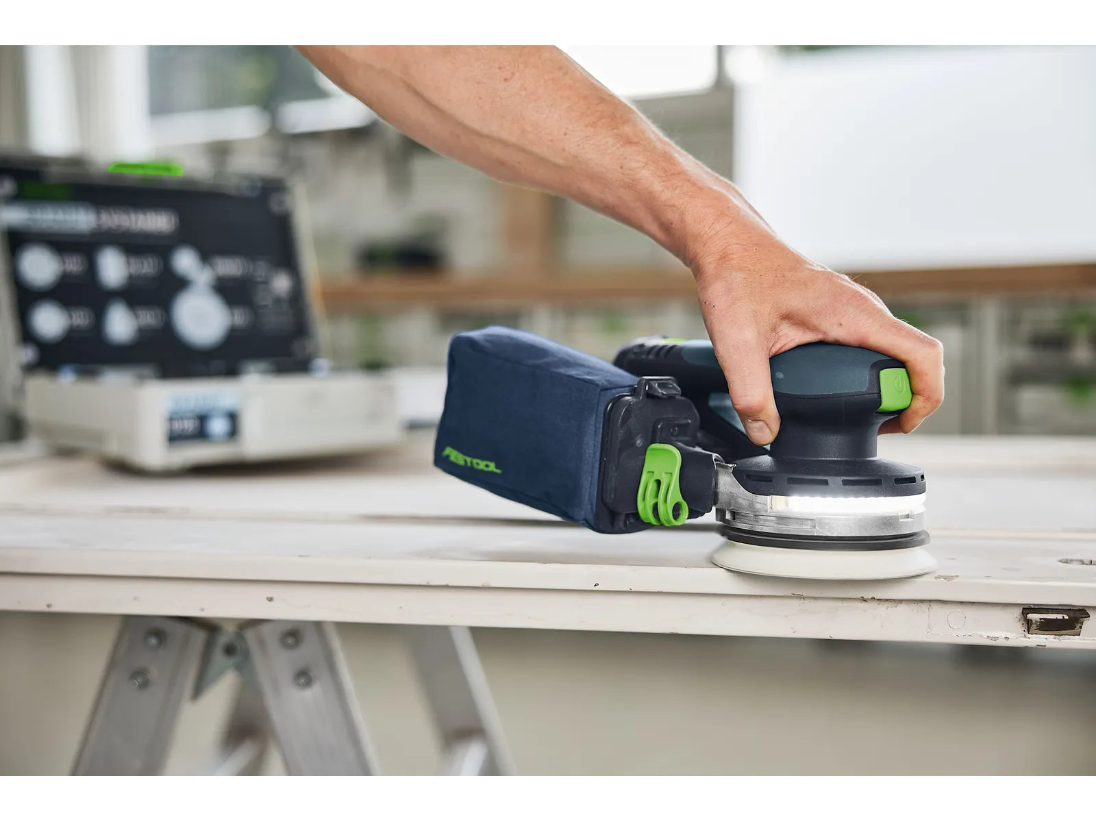 Orbital sander Festool ETSC 2 125 4.0 I-Plus; 18 V; 2x4.0 Ah accu.