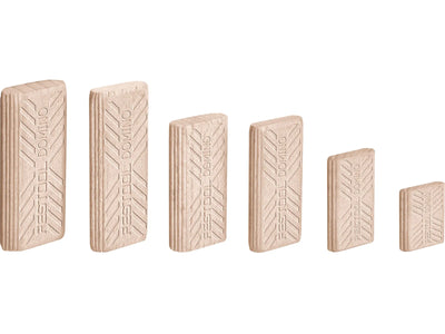 Kołki drewniane biszkoptowe Festool Domino; 8x40/130 BU SB tępe