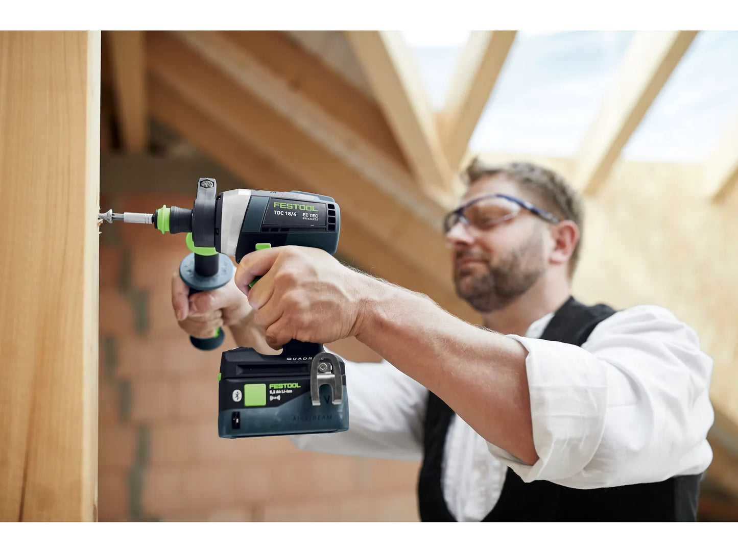 Wiertarko-wkrętarka akumulatorowa Festool TDC 18/4 QUADRIVE 18V