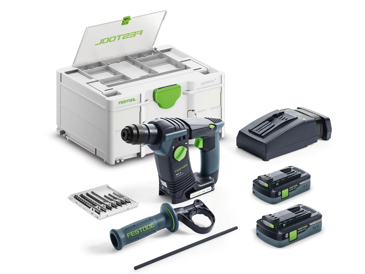 Akumulatorowy młot udarowo-obrotowy Festool BHC 18 HPC 4.0 I-Plus