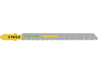 Brzeszczoty do wyrzynarki Festool; 75 mm; 2,5 mm; 25 sztuk