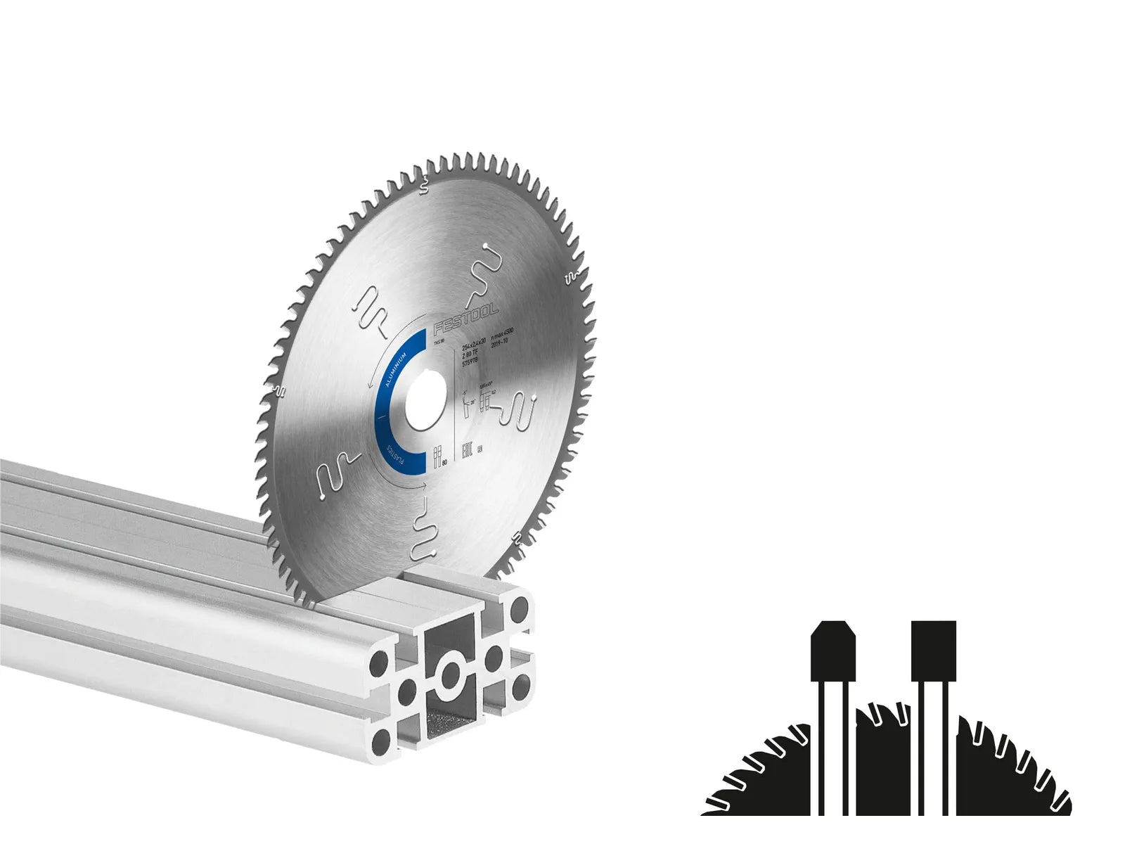 Sawing disc for aluminium Festool HW; 254x2.4x30 mm; Z80