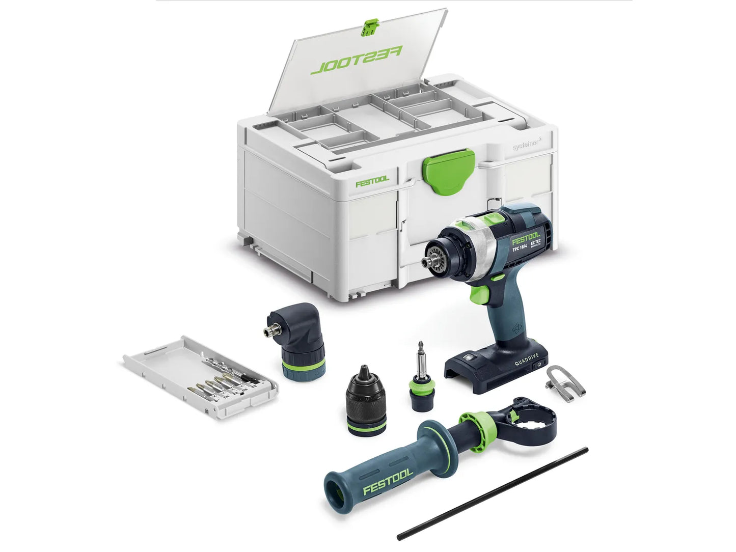 Wiertarko-wkrętarka Festool QUADRIVE TPC 18/4 Set
