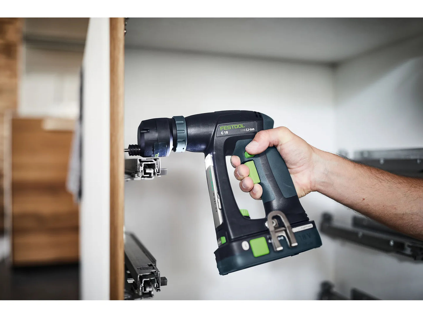 Wiertarko-wkrętarka Festool C 18 HPC 4.0 I-Plus; 18 V; 2x4,0 Ah akumulator.
