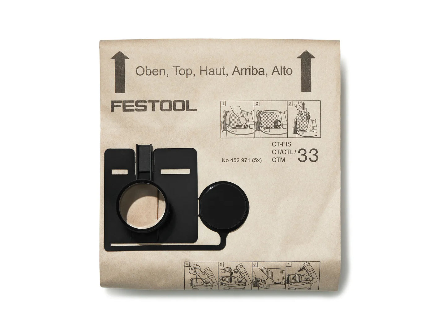 Worki papierowe do odkurzacza Festool FIS-CT 33 5X