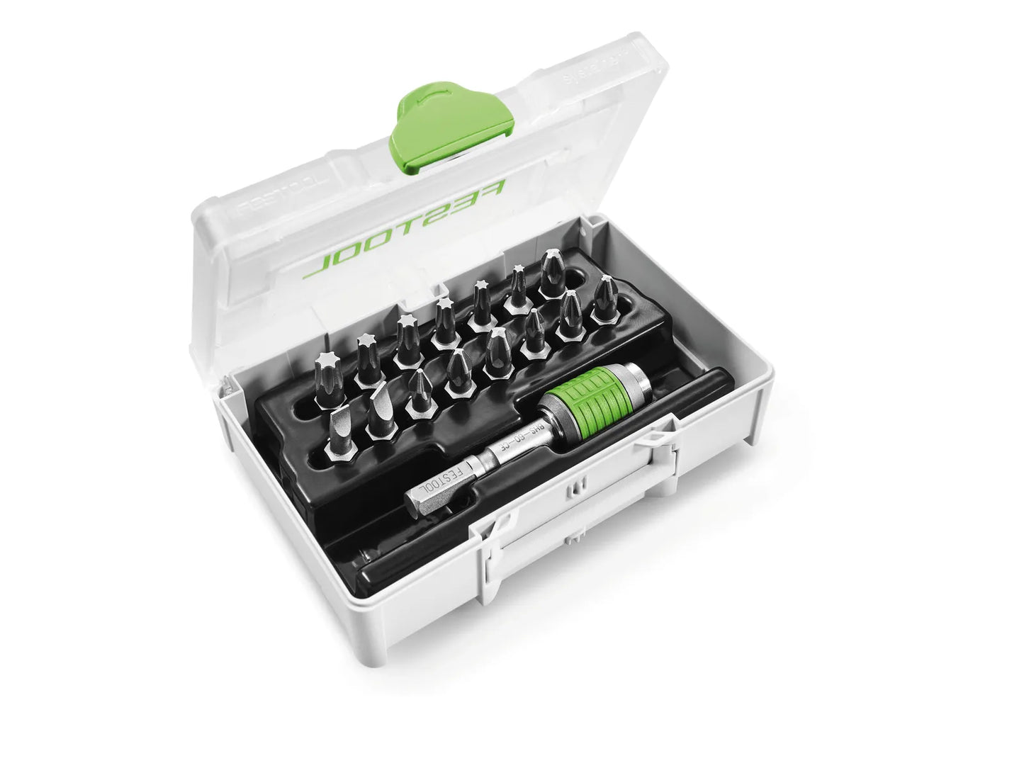 Zestaw końcówek wkrętakowych Festool SYS3 XXS CE-MX BHS 60; 15 szt. + uchwyt