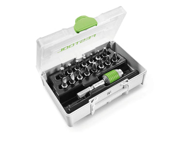 Zestaw końcówek wkrętakowych Festool SYS3 XXS CE-MX BHS 60; 15 szt. + uchwyt