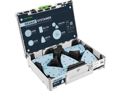 Papier ścierny Festool Granat; 100x150 mm; P60/80/120/180/220; 100 szt.