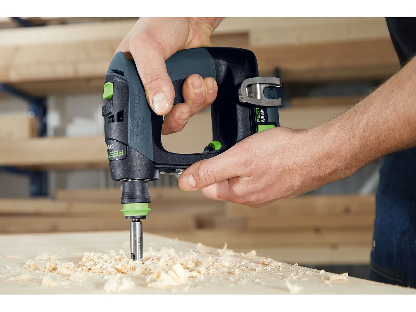 Wiertarko-wkrętarka Festool CXS 12 2,5-Set 10,8 V; 2 x akumulator 2,5 Ah.