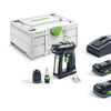 Wiertarko-wkrętarka Festool C 18 HPC 4.0 I-Plus; 18 V; 2x4,0 Ah akumulator.